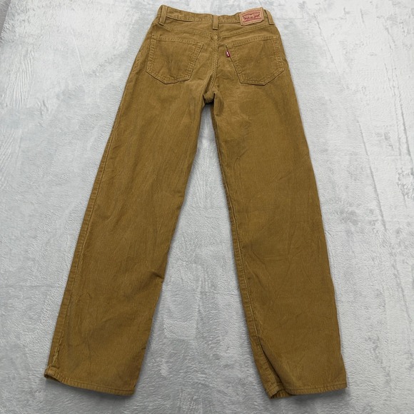 Levi's 94 Baggy Women's Corduroy Pants Camel Tan Khaki Size 25 Y2K - Picture 9 of 11
